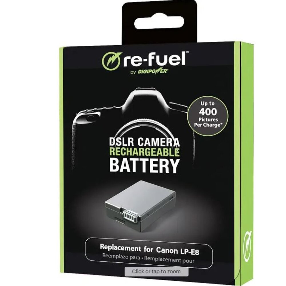 Digipower - Re-Fuel Rechargeable Lithium-Ion Replacement Battery for Canon LP-E8